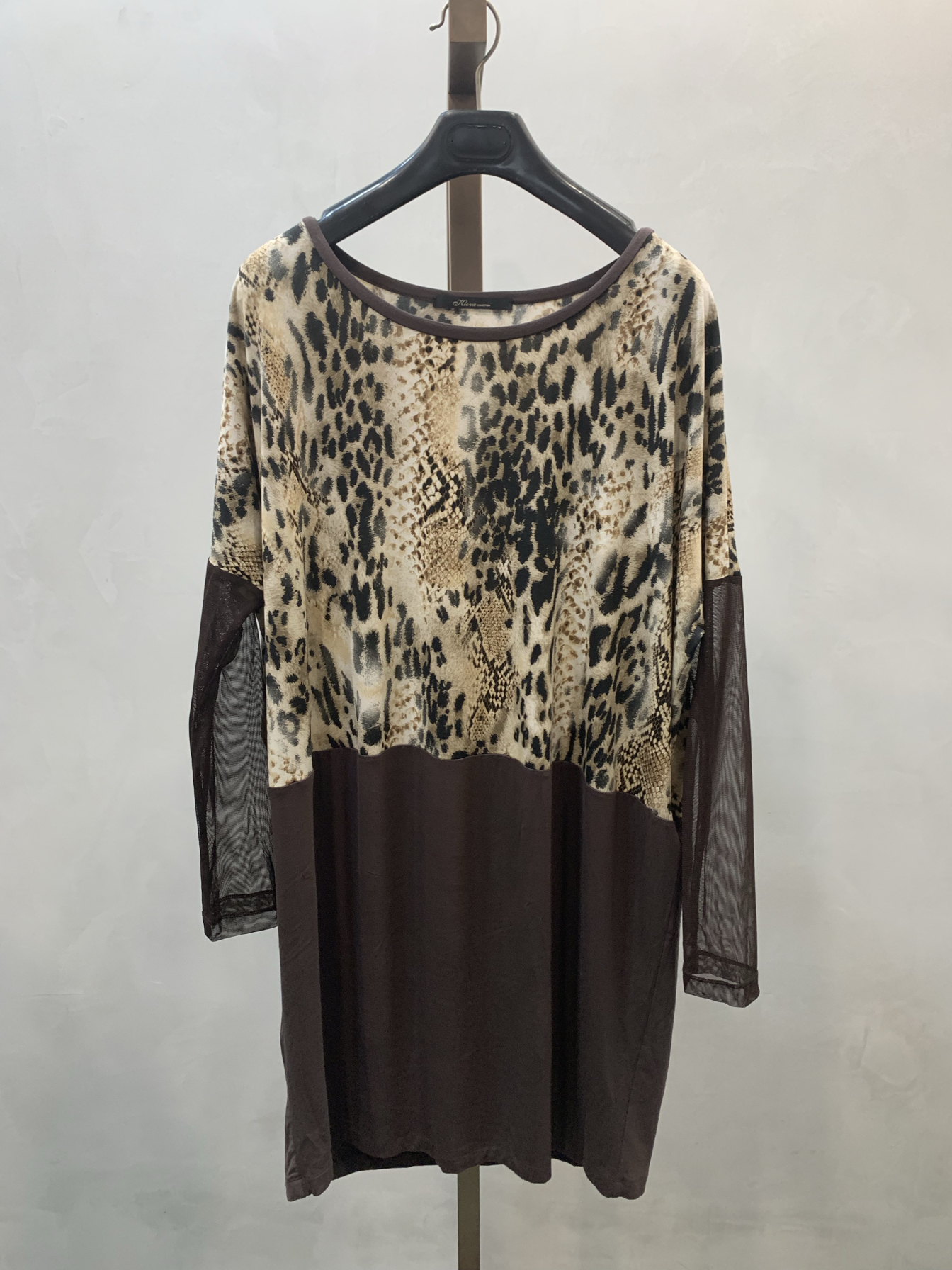 柯罗芭春秋专柜同款蛇皮纹茧型连衣裙  LT8383(W) ￥2680