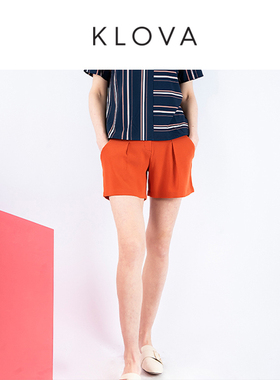 柯罗芭夏季专柜同款橙色休闲短裤  KW5604B ￥2380