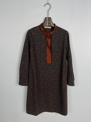 柯罗芭冬季专柜同款立领提花连衣裙  LY1217 ￥4990