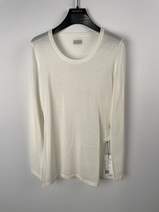 柯利亚诺冬季专柜同款米白色大U领侧开叉羊毛衫  HY8237G ￥1880