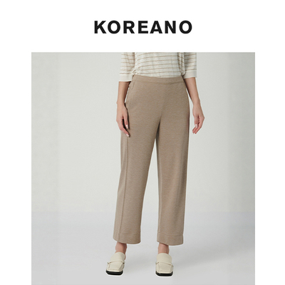 柯利亚诺春秋专柜同款浅驼色宽松休闲直筒裤  KT0239(9UN) ￥1880
