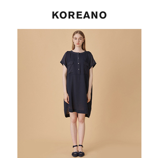 LW6452 藏蓝格子拼接连衣裙 ￥4880 专柜同款 柯利亚诺夏季