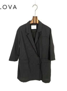 柯罗芭夏季专柜同款简约通勤款黑色西服外套  SW0102B ￥4590