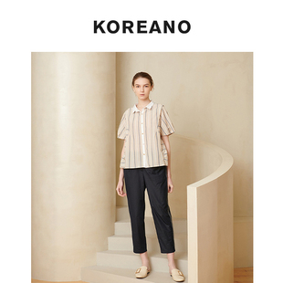 柯利亚诺夏季专柜同款经典条纹衬衫  CW7991 ￥3280