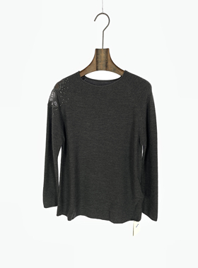 柯罗芭春秋专柜同款时尚优雅灰色毛衫  HY9135G ￥2990