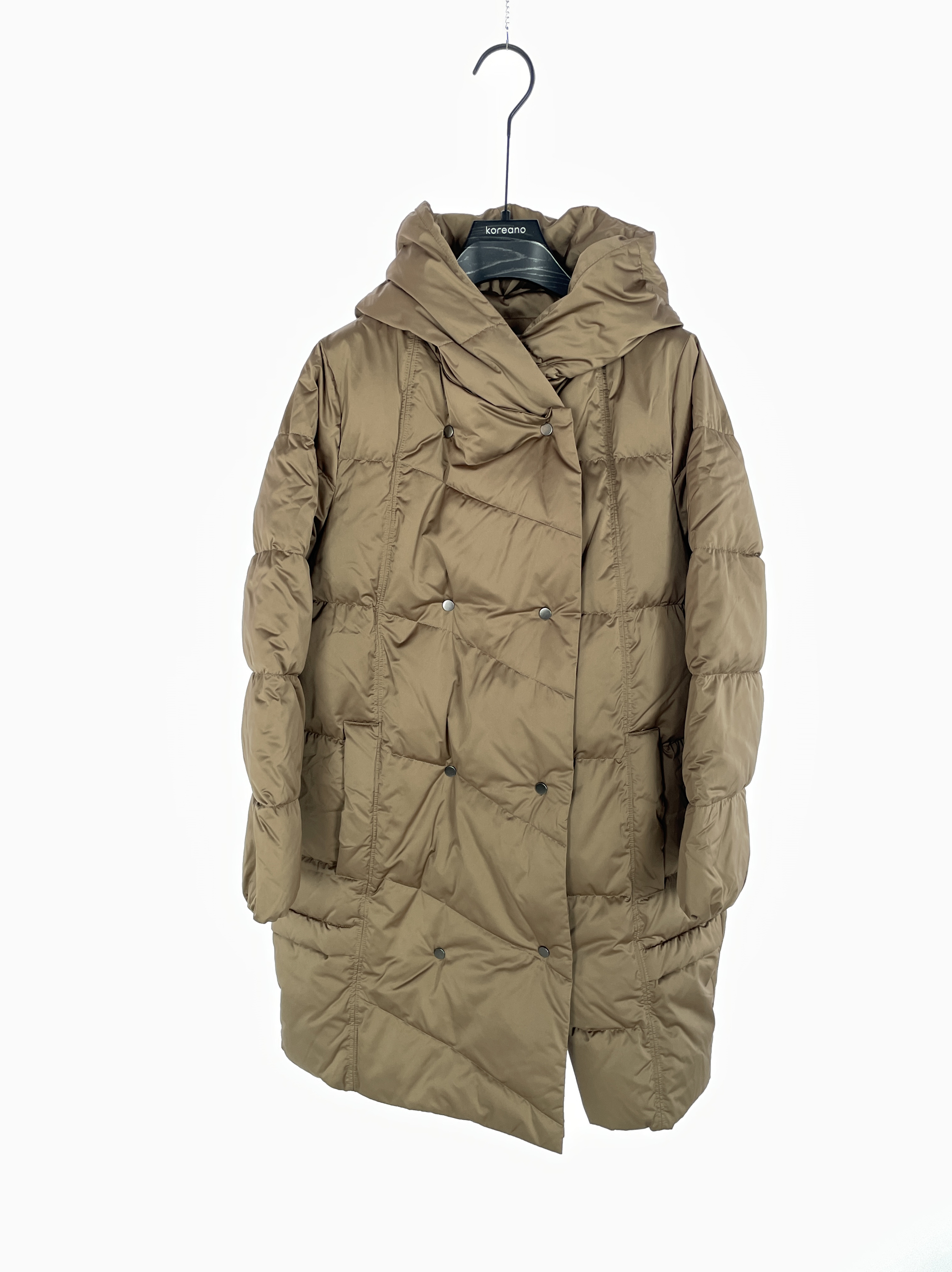 柯利亚诺冬季专柜同款中长款连帽羽绒服  YZ0041(9UNR)F ¥6800