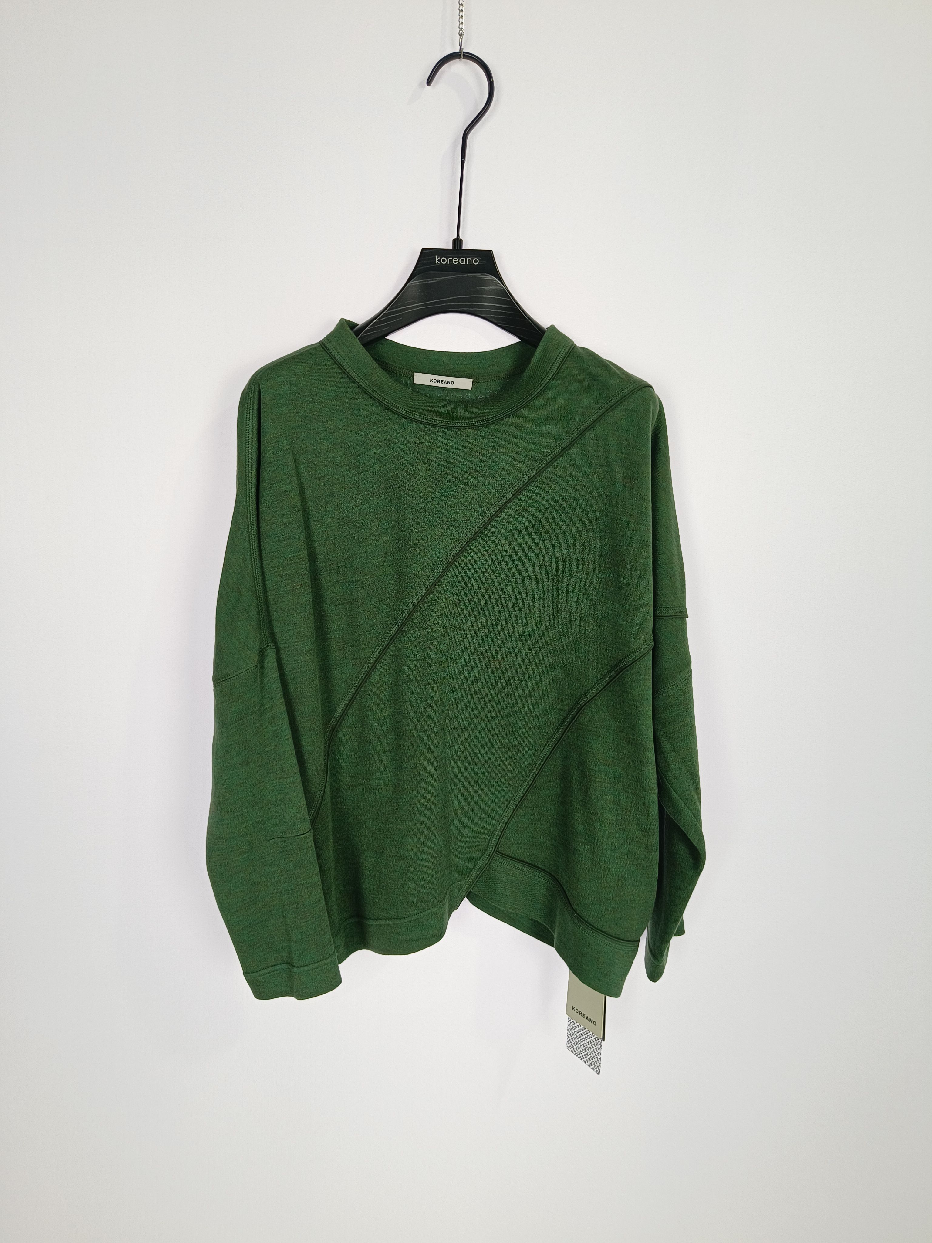 柯利亚诺春秋专柜同款圆领不规则下摆宽松T恤  TT0079A吊牌价3280