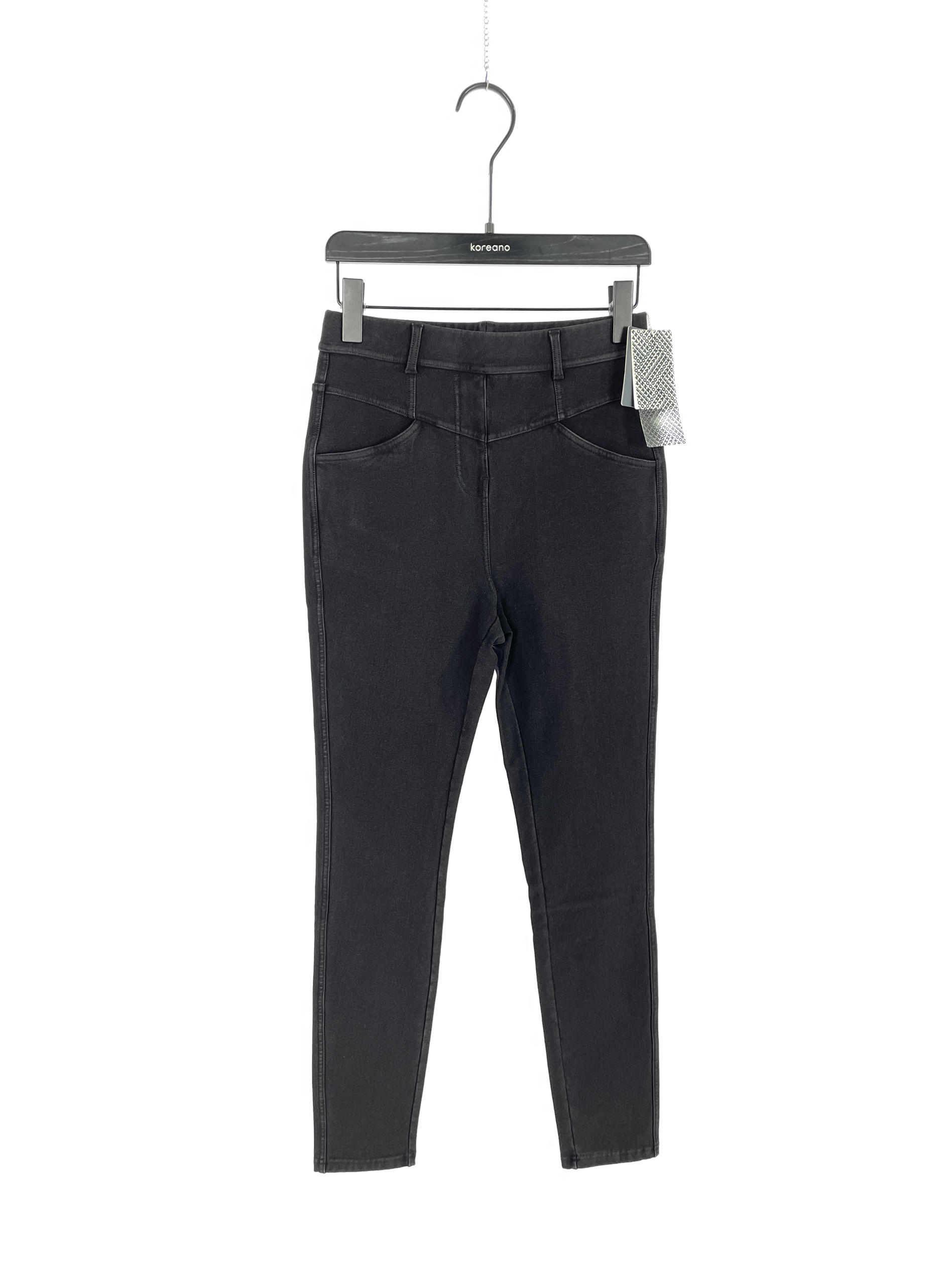 柯利亚诺冬季专柜同款黑色紧身打底牛仔裤  KT7582G ￥2680