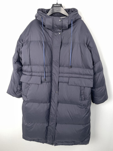 柯利亚诺冬季专柜同款宽松大廓型连帽中长款羽绒服  YC2977(UNE)B