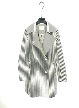 柯利亚诺春秋专柜同款黑白条纹风衣  FW4803 ￥5880