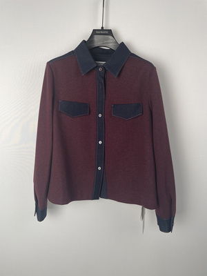 柯利亚诺冬季专柜同款千鸟格拼接衬衫  CY6961 ￥3880