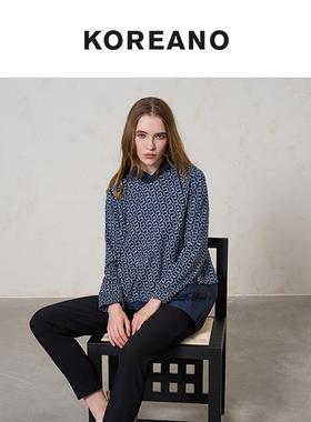 柯利亚诺冬季专柜同款浅蓝色针织连衣裙【H】LY7035(UN)￥4680