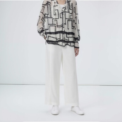 柯利亚诺夏季专柜同款玉石白直筒长裤  KW0264(9UN) ￥2880