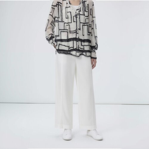 柯利亚诺夏季专柜同款玉石白直筒长裤  KW0264(9UN) ￥2880