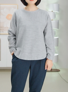 柯罗芭冬季专柜同款浅石灰色茧型T恤  TY3103 ￥5990