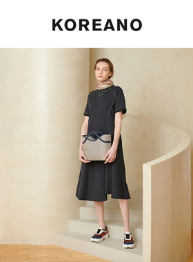 柯利亚诺夏季奥莱专柜正品连衣裙 LT0211(JUN)黑色 吊牌价:3880