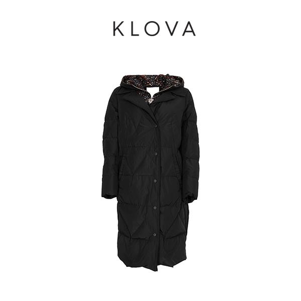 柯罗芭冬季专柜同款黑色连帽羽绒服 【H】2322 YC4005(UN) ￥8900