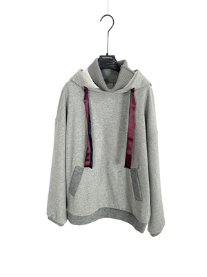柯利亚诺春秋专柜同款雅致灰连帽落肩宽松休闲卫衣  TT2872(JUN)