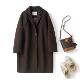 专柜同款 海松茶可立可翻驳领大衣 FY4341 柯罗芭冬季 ￥9900