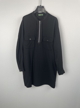 柯利亚诺冬季专柜同款陨石黑气质H阔型连衣裙  LY7936B ￥2290