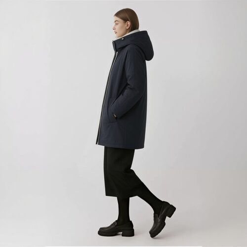 柯罗芭春秋专柜同款石墨黑双面穿风衣外套  FW6584(UN)B ￥5690