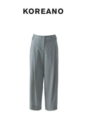 柯利亚诺夏季专柜同款浅灰色宽松百搭裤  KW43987(JUN) ￥1280
