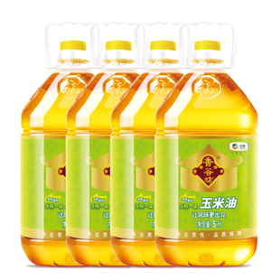 中粮香谷坊非转基因压榨一级玉米油5L桶植物油炒菜健康清淡食用油