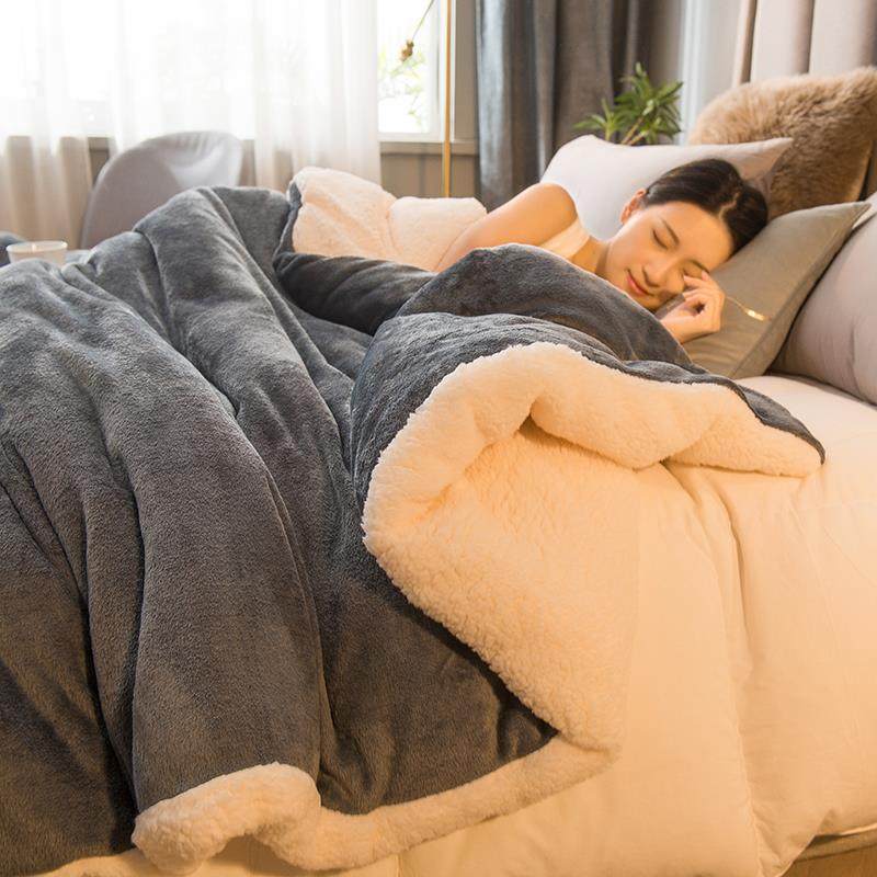 牛奶加绒双面被套羊羔绒加厚午睡沙发绒小盖毯冬季毛毯办公室毯子,床上用品,休闲毯/毛毯/绒毯,淘宝优惠券,粉丝福利购,淘宝优惠卷