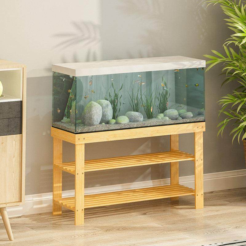 简约鱼缸架子底座楠竹多双层简约组合水族箱底座桌子中式鱼缸底柜,住宅家具,搁板/置物架/家用陈列架,淘宝优惠券,粉丝福利购,淘宝优惠卷