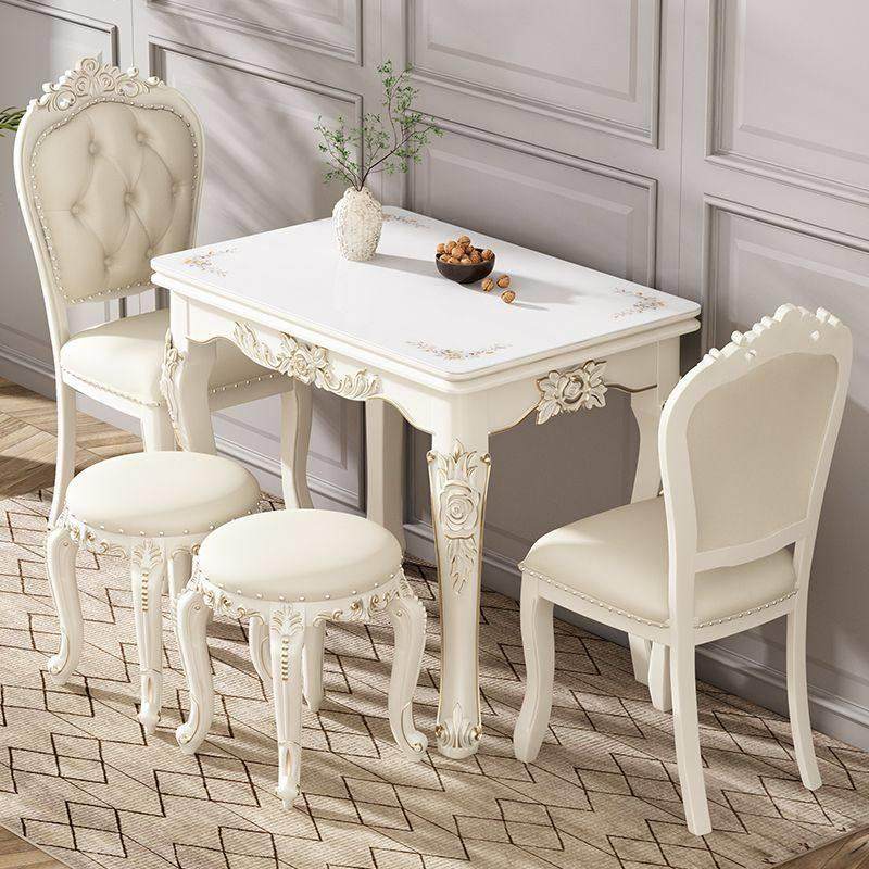 折叠餐桌家用小户型欧式餐桌椅组合简约岩板实木省空间可伸缩餐桌,住宅家具,玻璃餐桌,淘宝优惠券,粉丝福利购,淘宝优惠卷