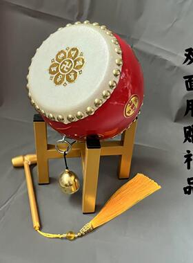 百福鼓六帝鼓开 运鼓玄关风水家居桌面摆件乔迁装饰品吉祥开 业礼