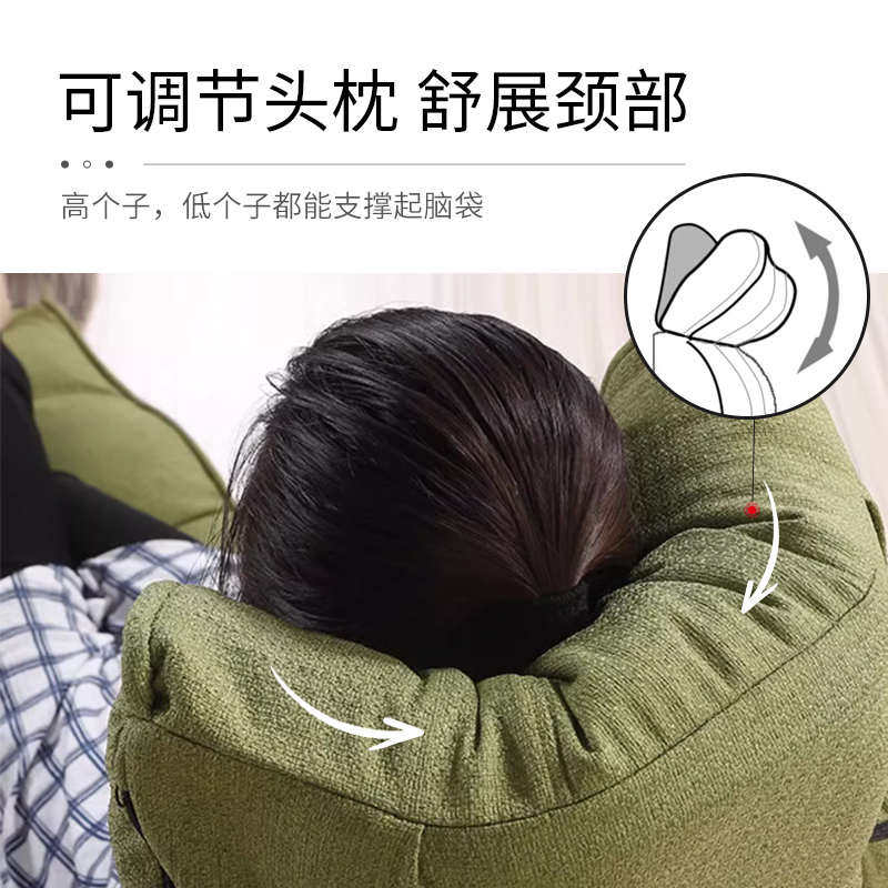 kino懒人躺椅折叠单人小沙发日式榻榻米卧室阳台飘窗休闲靠背椅子,住宅家具,懒人沙发,淘宝优惠券,粉丝福利购,淘宝优惠卷