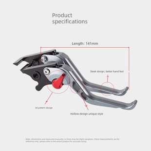 适用光阳赛艇Sj350改装牛角刹车把省力离合带驻车手刹把拉杆配件