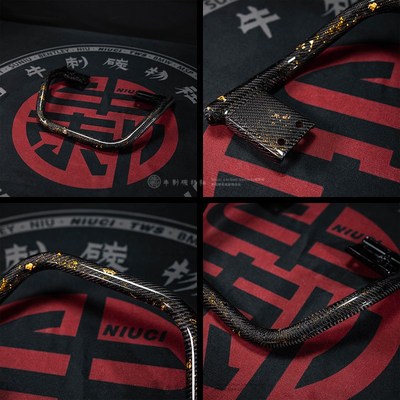 九号电动车 E300P原s厂斜纹金箔碳纤维改装后扶手尾翼后座拉手