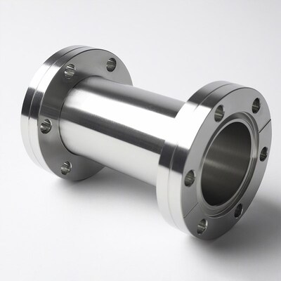 304不锈钢CF16超高真空直通管CF35刀口法兰等径直W通双面两通直管