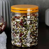 500ml塑料瓶带盖透明饼干花茶桃胶E一斤装 食品级包装 罐pet瓶密封