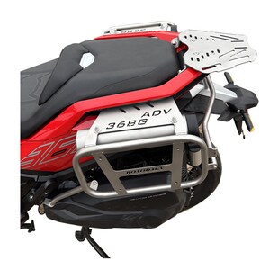 适用进口升e仕368G三箱尾架边包支架不锈钢尾箱架专用改装配件