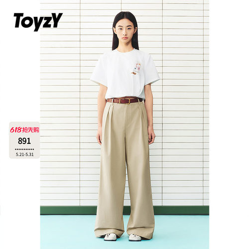 ToyzY2026夏季新款趣味印花短款T恤女上衣ZC36260070