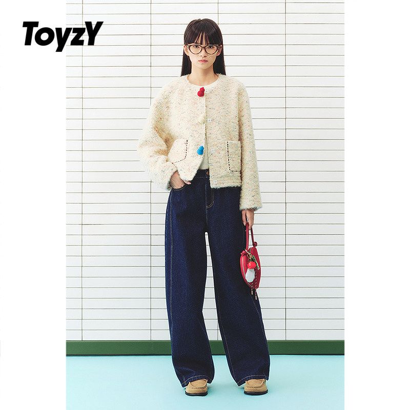 ToyzY彩点圈圈呢短外套女手工葫芦可拆2026春季新款ZC36110580,女装/女士精品,短外套,淘宝优惠券,粉丝福利购,淘宝优惠卷