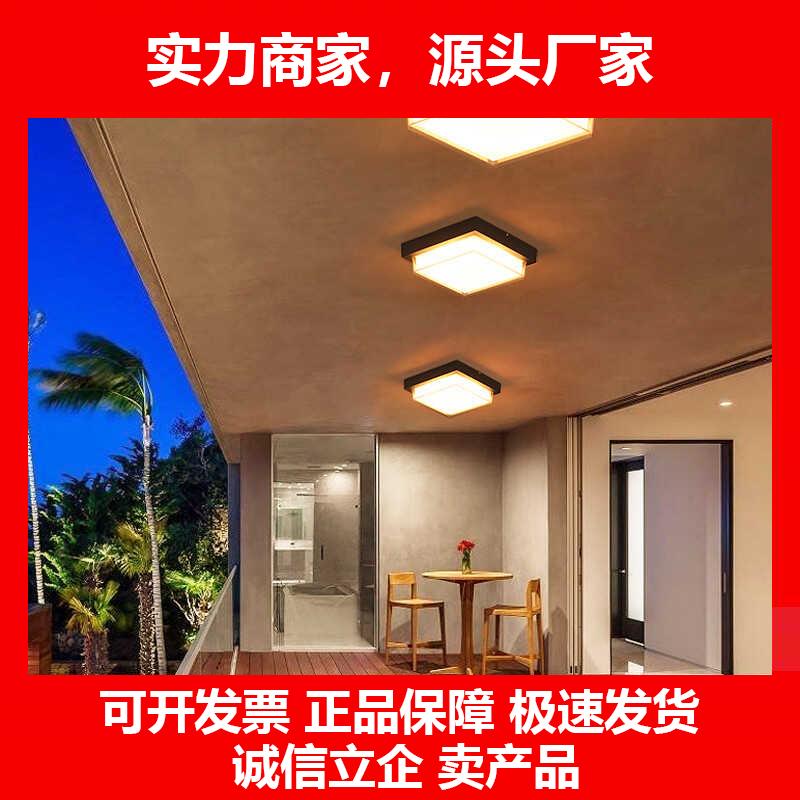 新款户外吸顶灯防水阳台走廊楼梯入户大门凉亭过道别墅庭院吸顶灯
