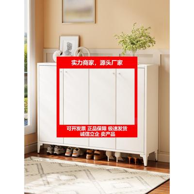 新款钢制鞋柜家用门口多层收纳柜入户玄关大容量收纳柜金属防尘鞋