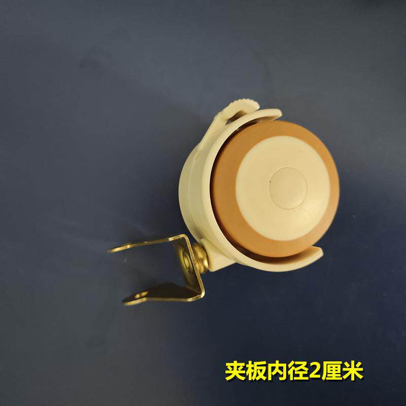 现货速发婴儿床轮子配件向轮滚轮橡胶2寸摇篮轮带煞车轱辘p型翻转