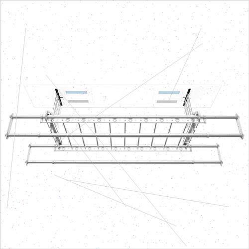 现货速发遥控集成凉杆吊顶自动智能嵌x入式声控升降电动晾衣架烘
