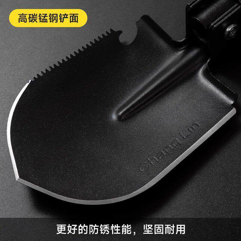 现货锰钢铁锹小号多功能工兵铲折叠铲F子可携式户外车载工具小锄