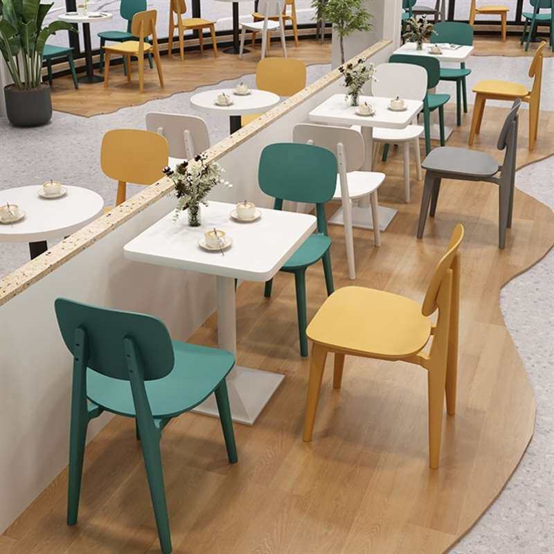 现货速发奶茶店桌椅组合甜品冷饮店汉堡店餐饮餐桌家具桌子椅子A