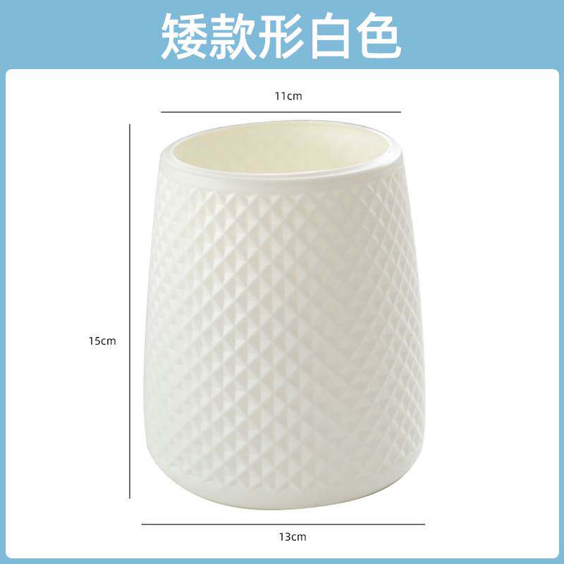 现货速发塑料花瓶勋摔塑胶树脂简约欧式小客厅插花干花装饰摆件办