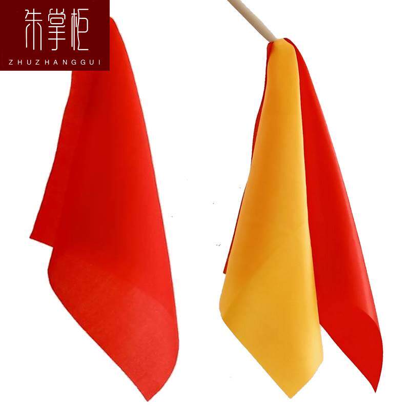 现货速发大红色2条装方巾回礼素色无字棉手帕绢洗脸小童巾柔软吸