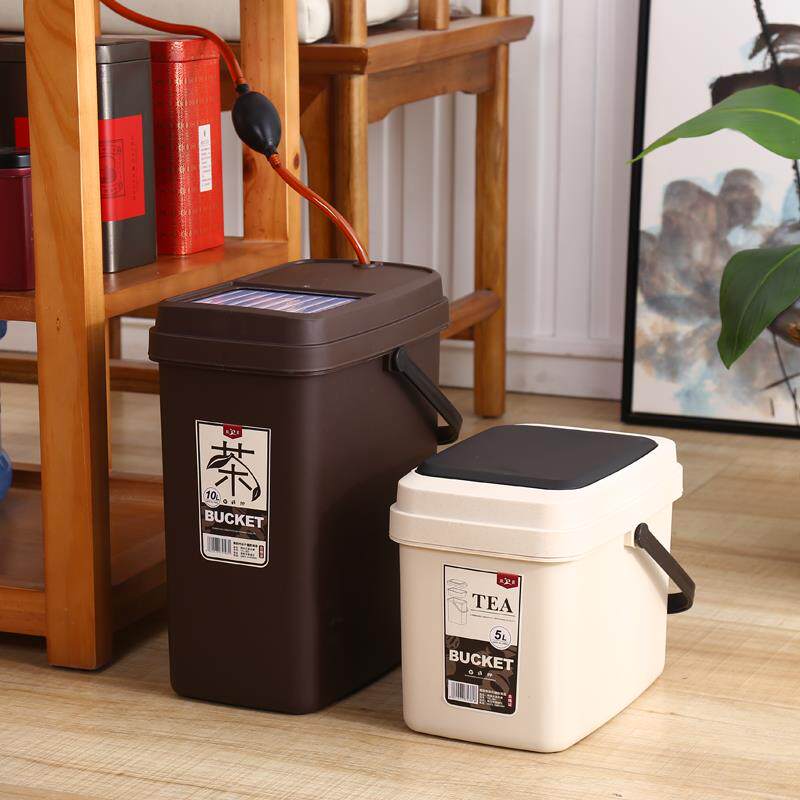 现货速发欧式茶渣桶号茶叶桶茶具排水桶茶桌茶台垃圾下水桶茶盘废