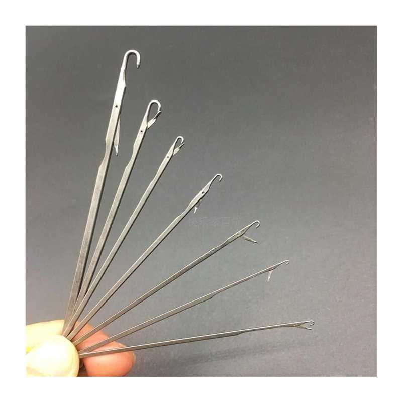 现货速发带舌钩针编织工具套装小钩毛衣针藏线头勾针长短勾针补衣