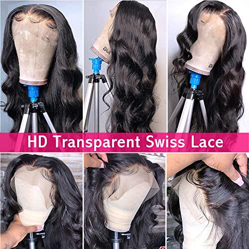 现货速发L Frot Wigs Huma Hr Wigs  Bla Wo 1x4 Body Wa